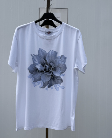 TRICOURI - Tricou Dama Foare Bleu