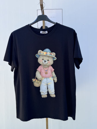 TRICOURI - Tricou Dama Dna Urs negru