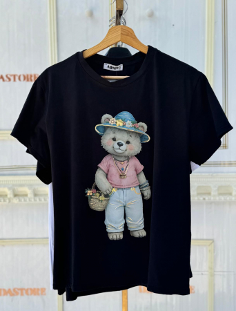 TRICOURI - Tricou Dna Urs-negru