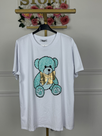 NOUTATI !!! - Tricou Teddy Turquoise