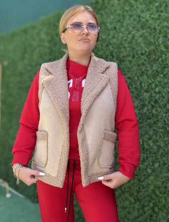 VESTE - Vesta Teddy maro