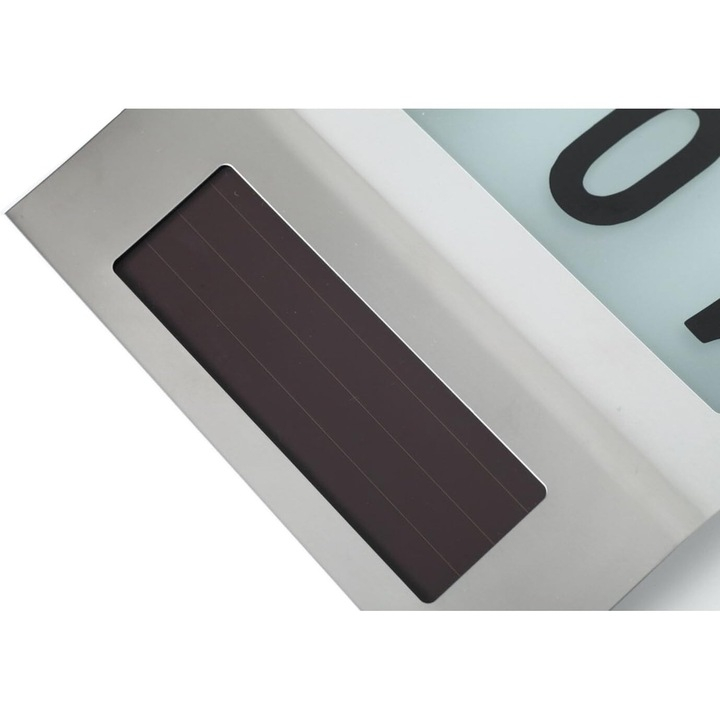 Lampa LED De Exterior cu Numar Casa, Inox, Incarcare Solara, Cu Baterie Reincarcabila Inclusa, Pornire Oprire Automata, 3 x Numere 0-9,1 x Litere Mici a-h, 19x18.5x5 cm [12]