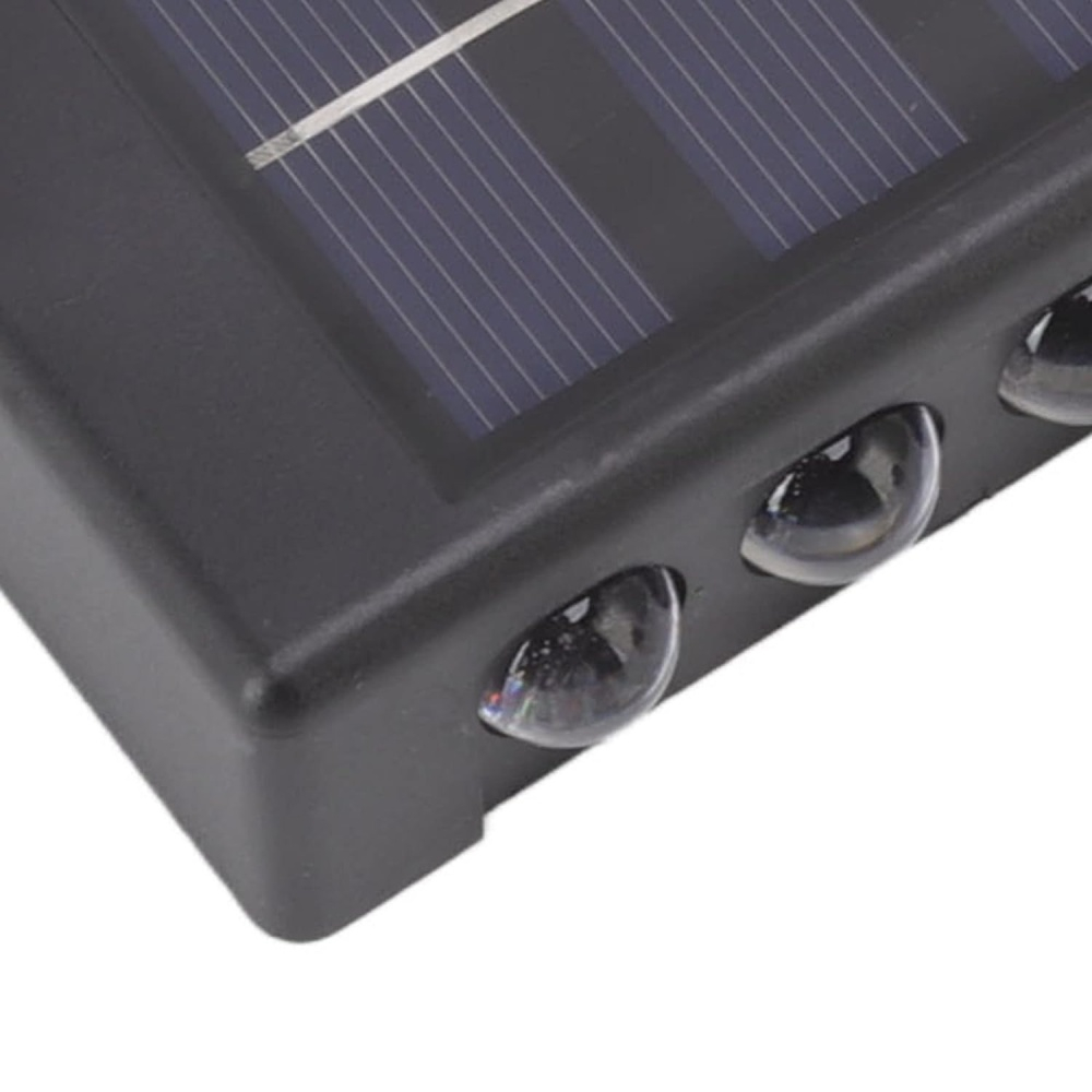 Lampa solara cu 10 LED, cu lumini bidirectionale, rezistente la apa [12]