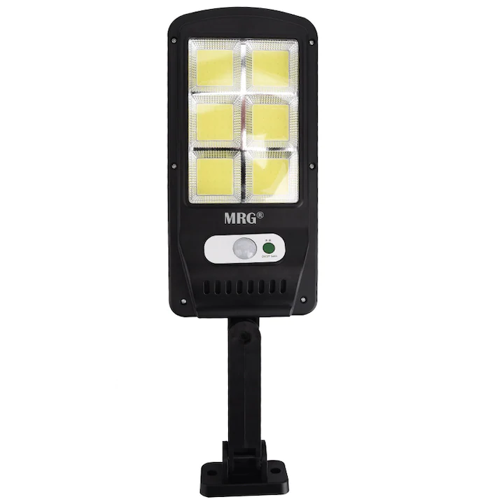 Lampa solara stradala MRG M-6035, 120 LED, Incarcare solara, Negru [1]