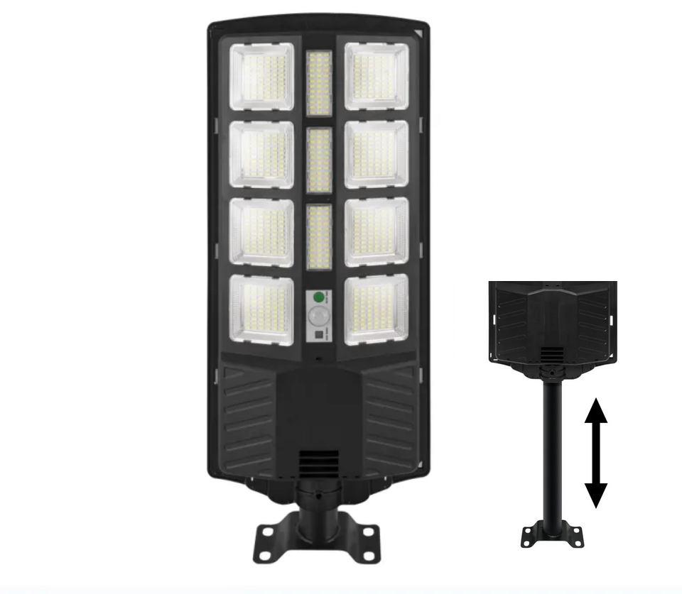 Lampa stradala solara integrata cu telecomanda, Putere - 2800 W, culoare negru [1]