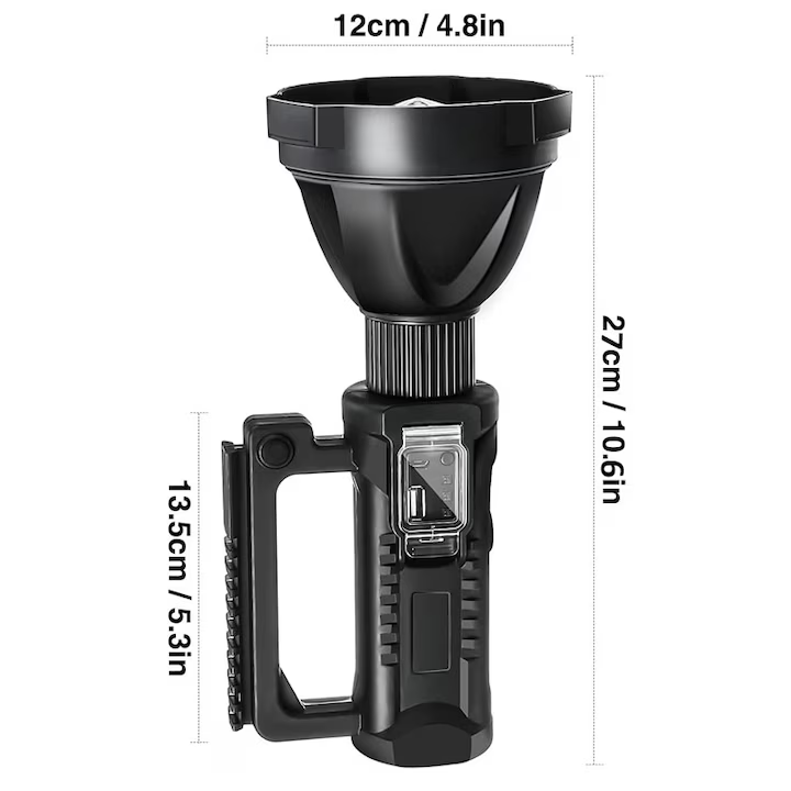 Lanterna LED portabila cu trepied, functie de Powerbank, incarcare USB, 4 moduri de iluminare, Waterproof [6]