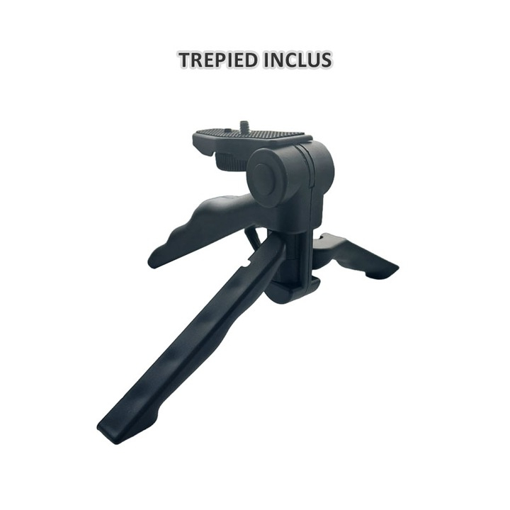 Lanterna LED portabila cu trepied, functie de Powerbank, incarcare USB, 4 moduri de iluminare, Waterproof [17]