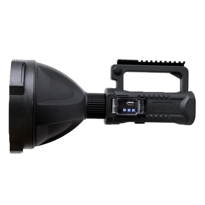 Lanterna LED portabila cu trepied, functie de Powerbank, incarcare USB, 4 moduri de iluminare, Waterproof [15]