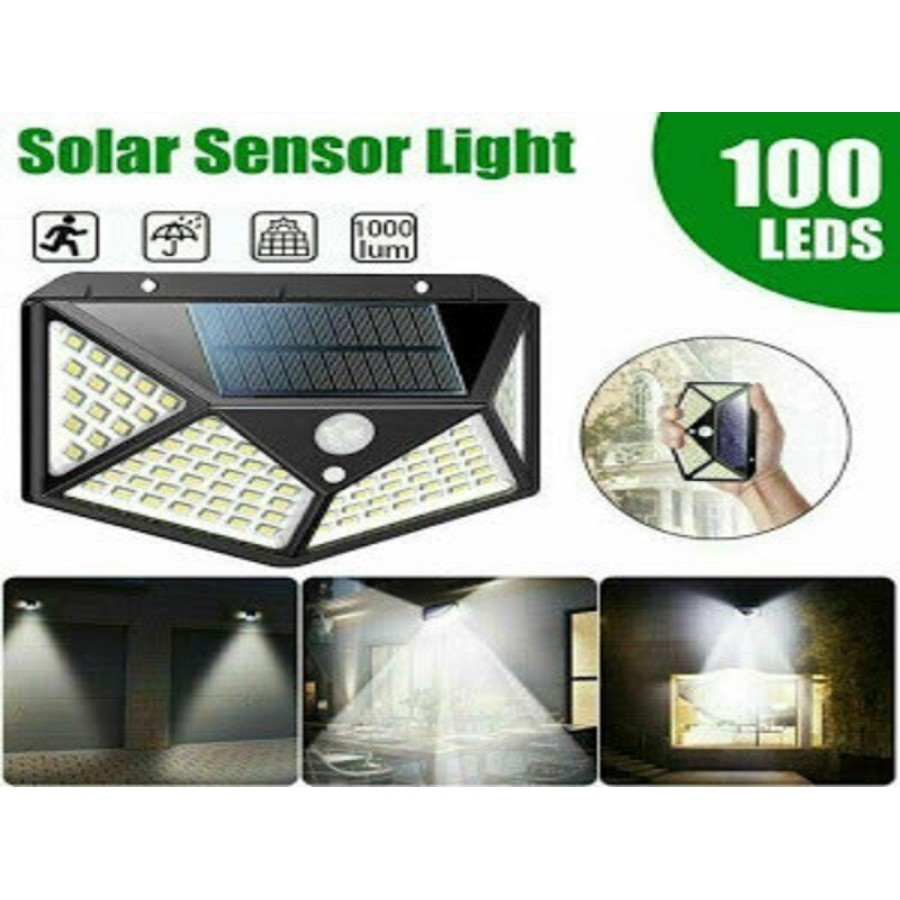 Set 3 Lămpi Solare cu 100 LED-uri și Senzor de Mișcare pentru Exterior [6]