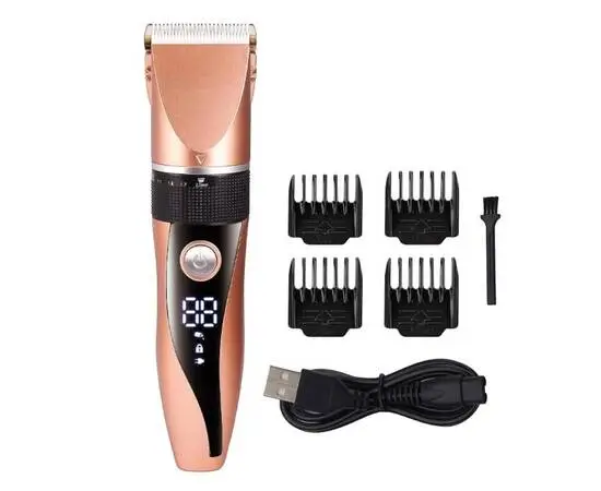 Pentru animale de companie - Aparat de Tuns Animale GM-8022, USB, LCD, Lame Ceramică + Oțel, Accesorii Incluse engross