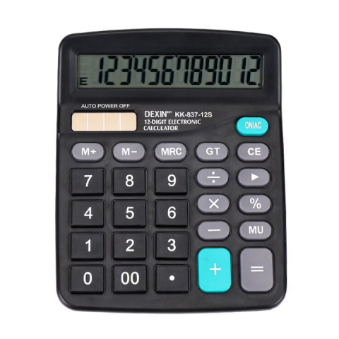 Calculatoare de birou - Calculator de birou Kenko KK-837B, afișaj 12 cifre, memorie, 4 zecimale, funcții de bază, plastic, negru, engross