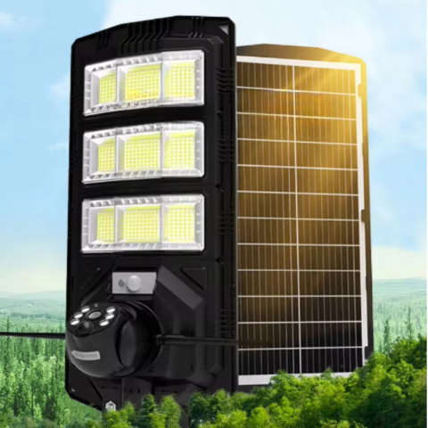 Lampa Solară 3000W cu Cameră de Supraveghere Încorporată, WiFi/4G, 105 x 24 cm. [7]