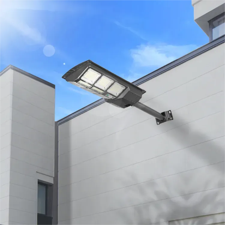 Lampa stradala solara integrata cu telecomanda, Putere - 2800 W, culoare negru [3]