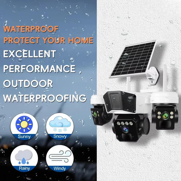 Cameră de Supraveghere 4G Triplă cu Panou Solar 10W și Baterie 16.000 mAh, Ultra HD 15MP, PTZ 355°/180°, Zoom 10x, Radar + PIR, Audio Bidirecțional, Protecție IP66 [8]