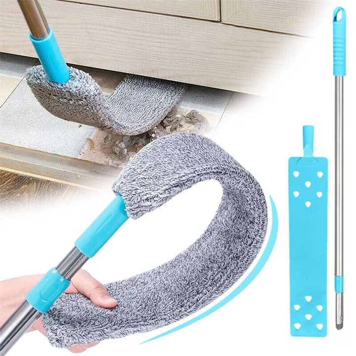 Mop flexibil multifuncțional, lavetă microfibră 40 x 8,5 cm, mâner telescopic 106–150 cm, construcție metal și plastic [3]