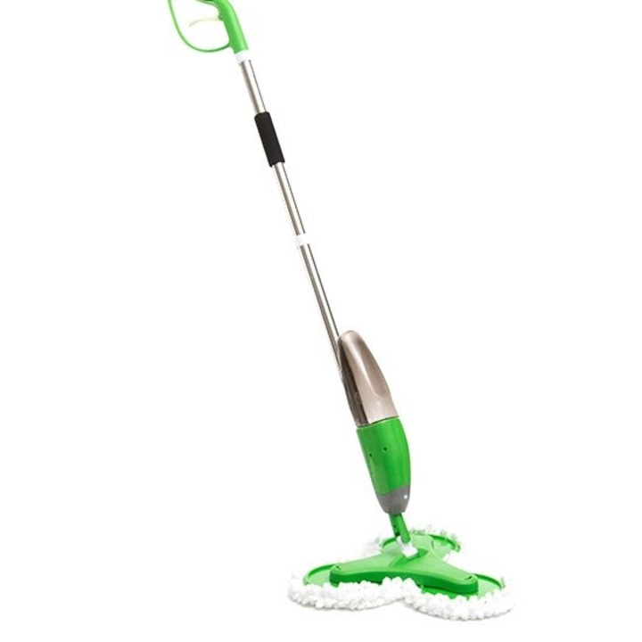 Mop triplu rotativ cu pulverizator, rezervor 600 ml, 3 capete rotative, construcție ABS/PP/oțel inoxidabil [4]