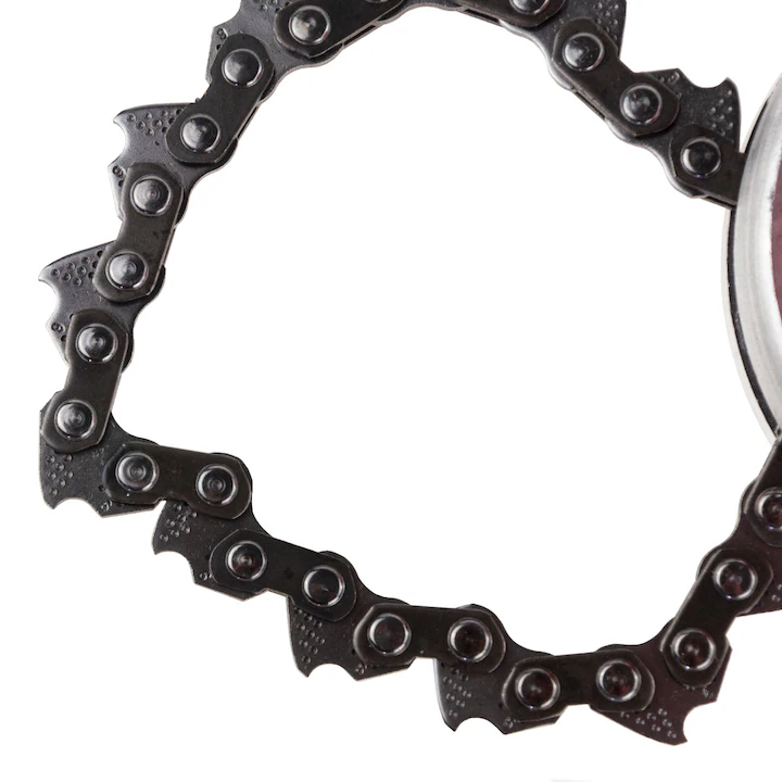 Mosor pentru motocoasă cu lanț dublu, 33x6x9 cm, viteză maximă 10.000 RPM, lanț neted, construcție din material rezistent [4]