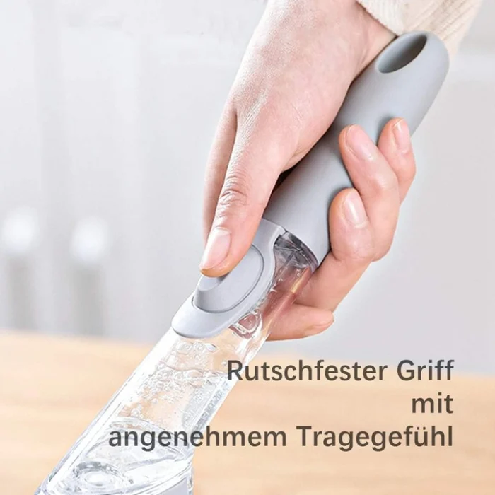 Perie de Spălat Vase 3-în-1 cu Dispenser Detergent, Racletă Integrată, 1 Rezervă , Peri din Nailon [7]