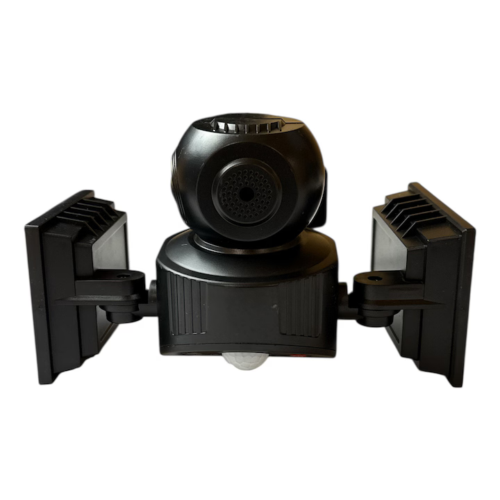 Proiector Solar LED Dublu 200W, Senzor Mișcare, IP67, Baterie 6000 mAh, Telecomandă Inclusă, Iluminare Exterior Curte și Garaj [7]