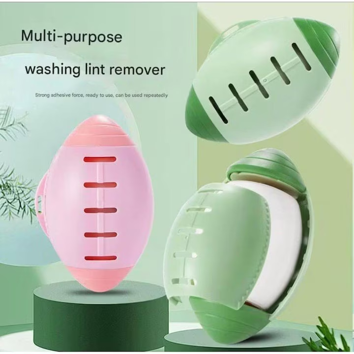 Rolă de Scame Reutilizabilă din Silicon cu Mâner, Adeziv Puternic pentru Îndepărtarea Părului de Animale, Curățare Ușoară sub Jet de Apă, Design Practic și Durabil, Culoare Verde [3]