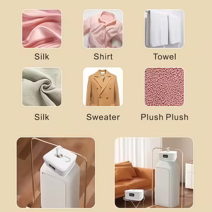 Uscător de Haine Electric Portabil 400W, Mini Dulap Pliabil cu Tehnologie 3D Air Drying, Uscare Rapidă 30 min–6h, Temperatură Constantă, Capacitate 10 kg, Design Compact [3]