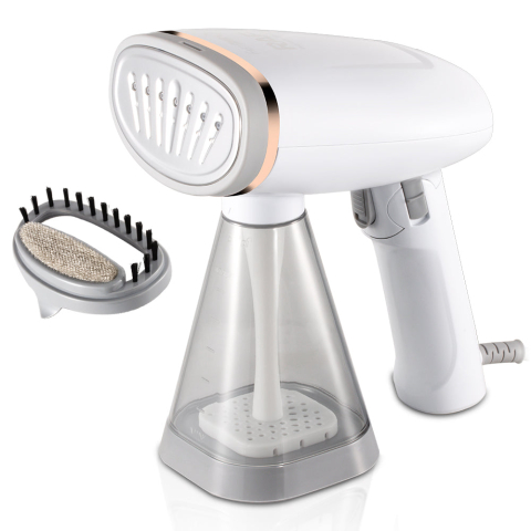 Casa si Bucatarie - Aparat de Călcat Vertical cu Aburi 1100W, 110V, Rezervor Apă 240 ml, Model Portabil de Voiaj, Încălzire Rapidă și Abur Continuu pentru Îndepărtarea Cutelor