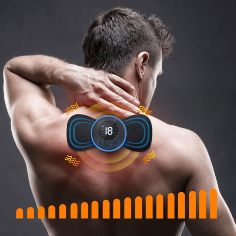 Produse medicale - Aparat masaj cervical electric portabil, 8 programe integrate, tehnologie electromagnetică