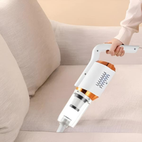 Aspirator Vertical Fără Fir 2 în 1, 8500 Pa, 5 Atașamente, Filtru HEPA, Recipient Colectare, Curățare Ușoară, 113x21 cm [12]