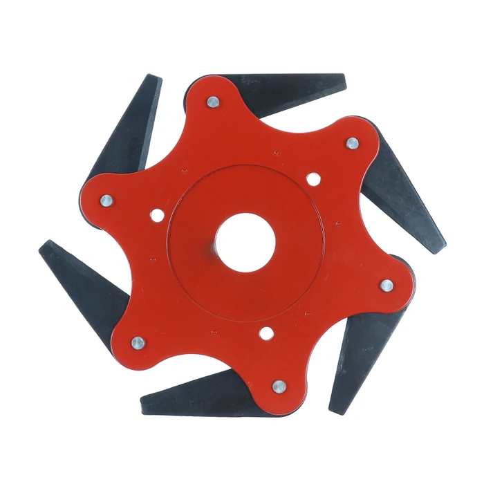 Scule Electrice si Unelte - Disc motocoasă cu 6 lame din oțel, pentru tuns iarbă și arbuști, tăiere rapidă și precisă, rezistență ridicată la uzură