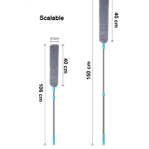Mop flexibil multifuncțional, lavetă microfibră 40 x 8,5 cm, mâner telescopic 106–150 cm, construcție metal și plastic [1]