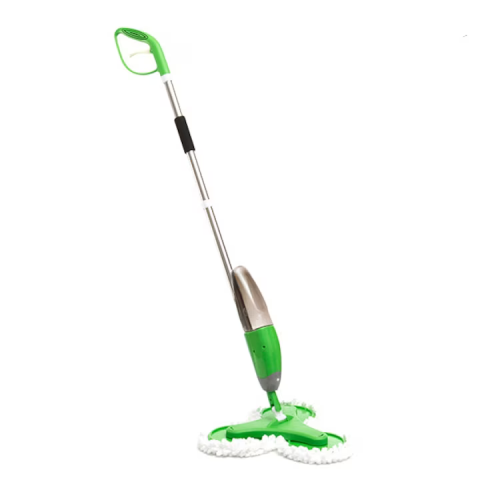 Casa si Bucatarie - Mop triplu rotativ cu pulverizator, rezervor 600 ml, 3 capete rotative, construcție ABS/PP/oțel inoxidabil