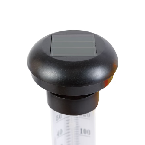 Set 2 termometre solare grădină, 3 x 35 cm, LED alb rece, materiale rezistente, montaj ușor [1]