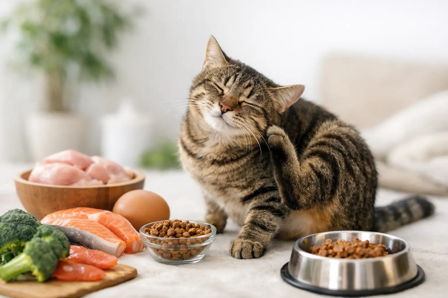 Alergii alimentare la pisici: semne și dietă
