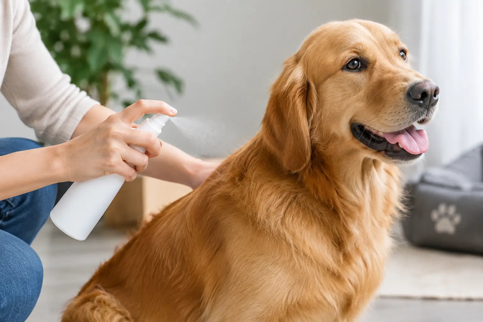 Cum aplici spray antiparazitar canin corect