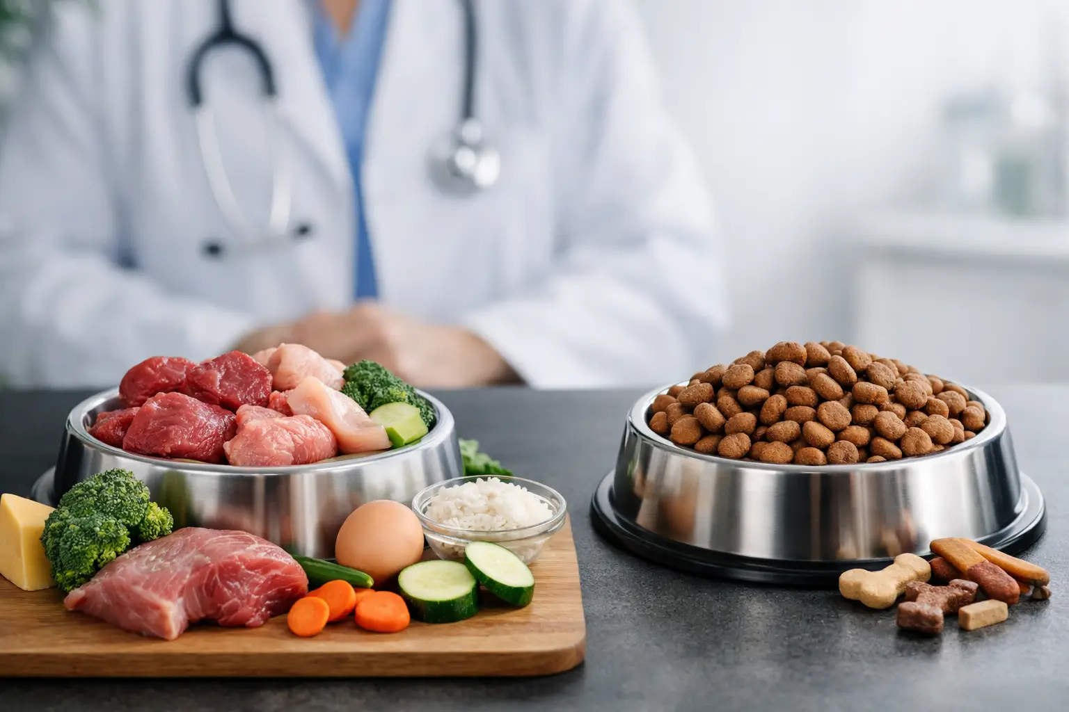 Dieta veterinara versus hrana premium