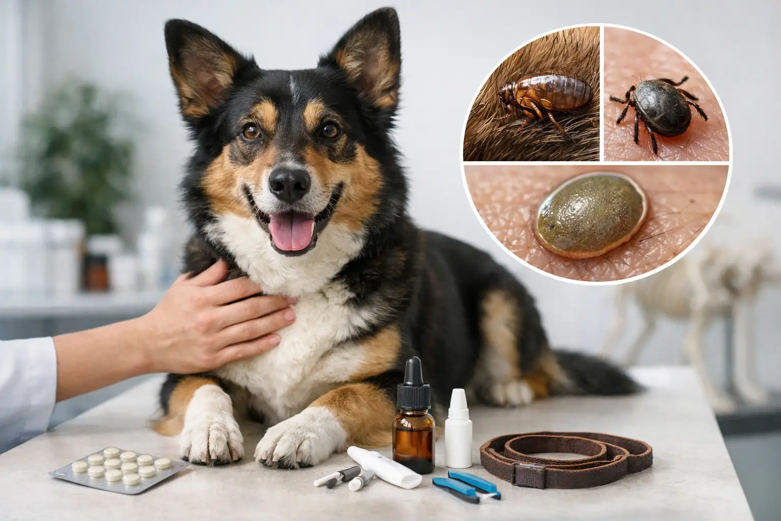 Exemplu schemă antiparazitară câine adult