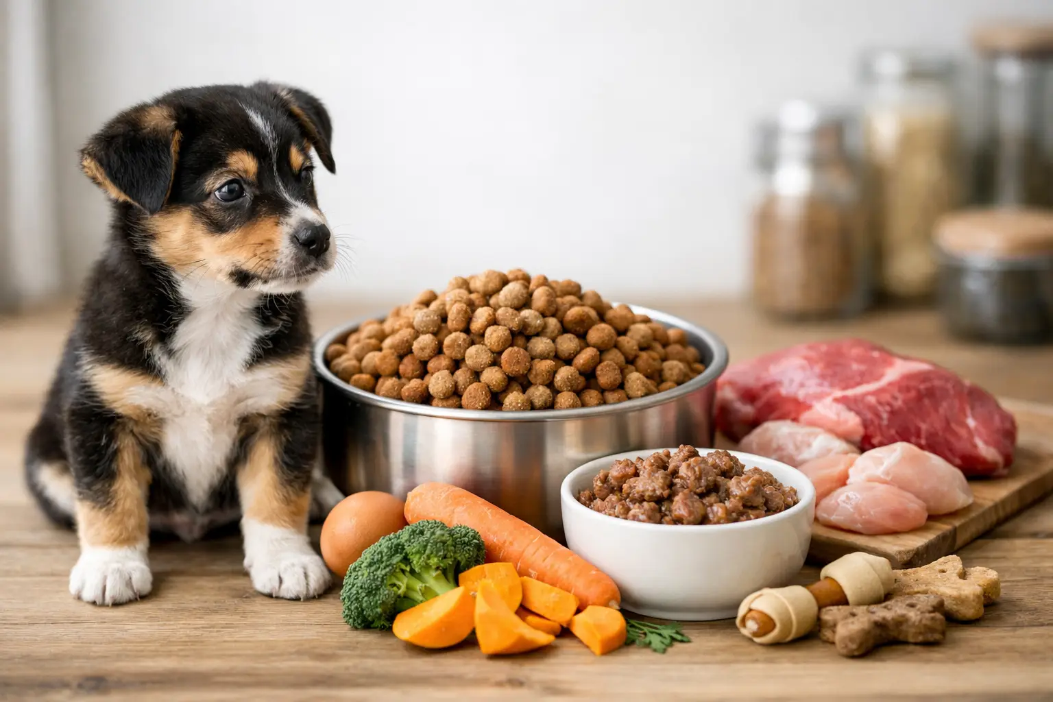 Hrana pentru căței: cum alegi corect
