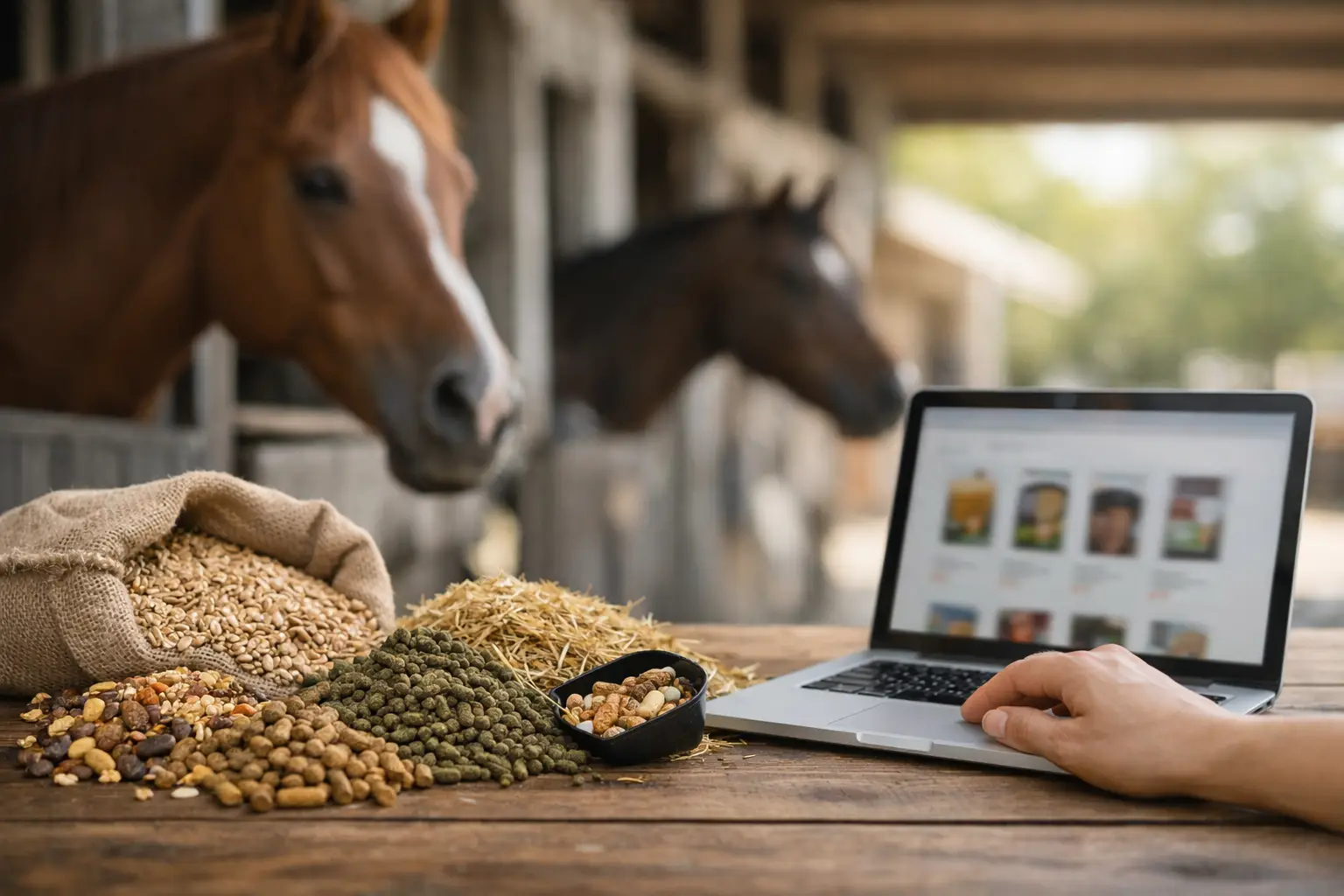 Mâncare pentru cai online - cum alegi corect