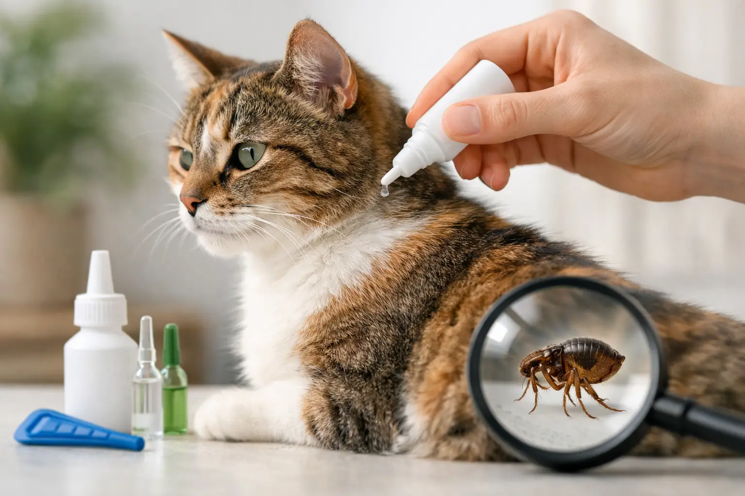 Picături purici pisici eficiente: cum alegi