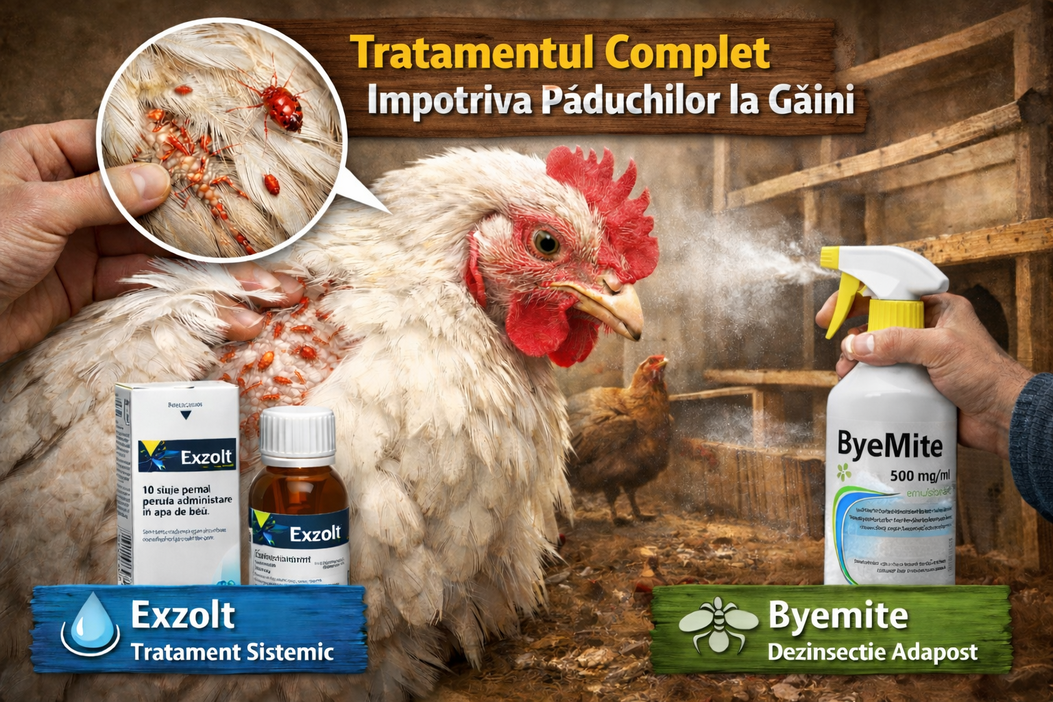 Paduchii la gaini – identificare, tratament si preventie eficienta