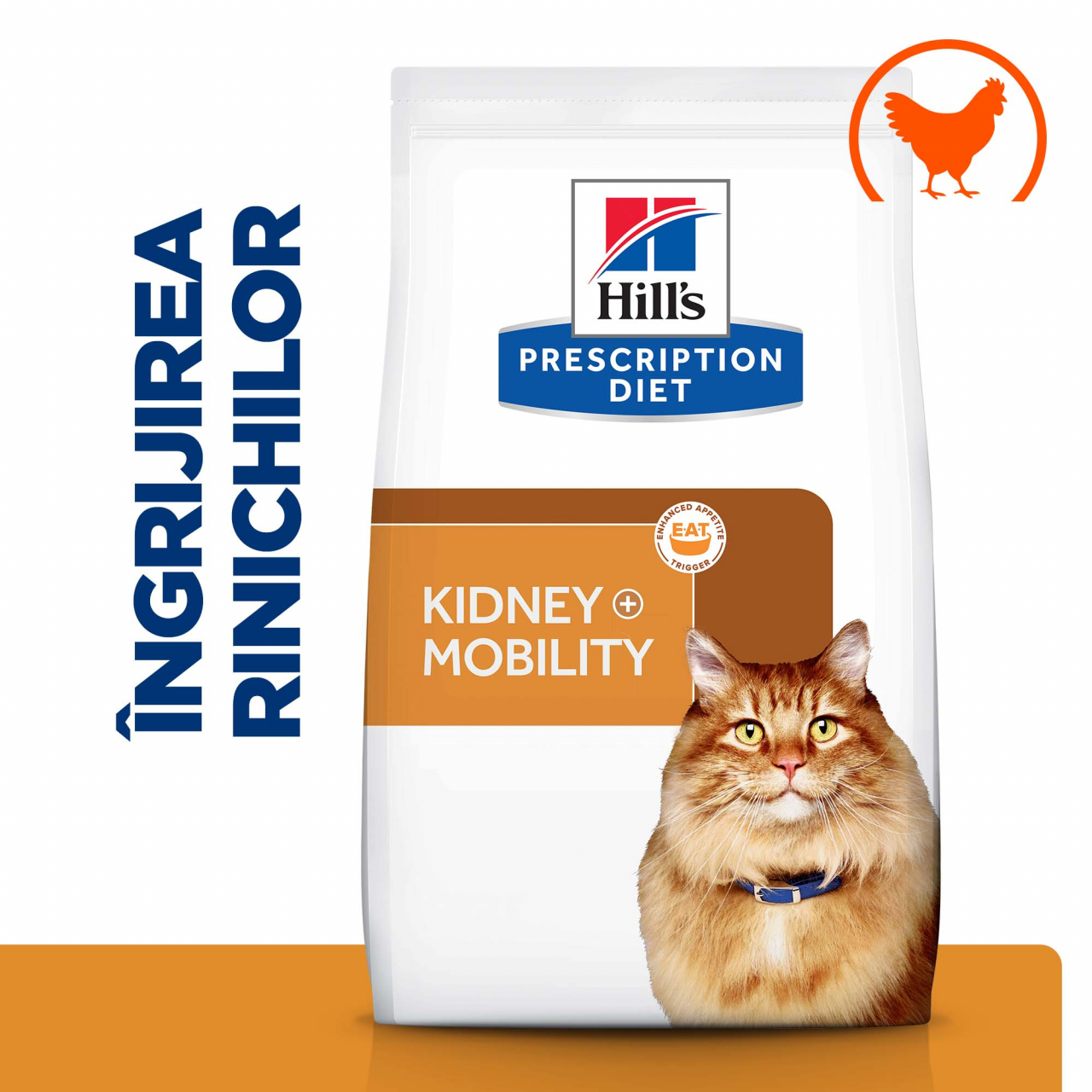 1.5kg Hill's PD Feline K/D + Mobility, hrană uscată dietă veterinară pentru pisici cu probleme renale [3]