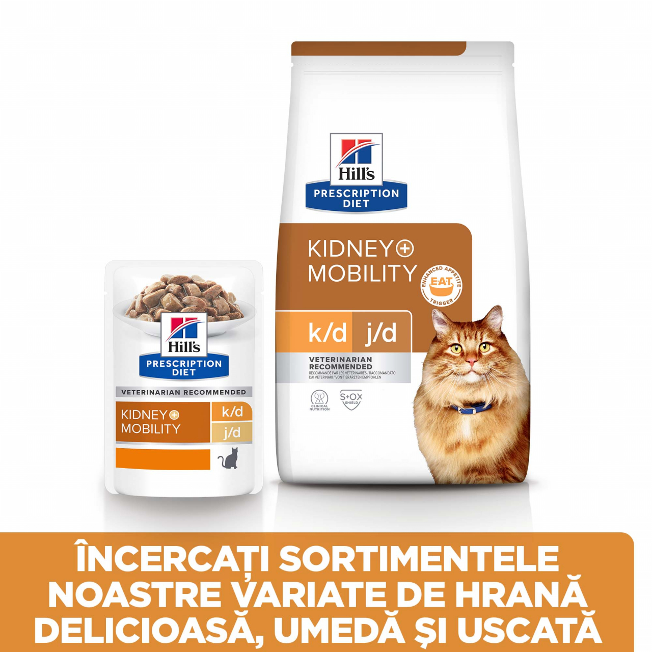 1.5kg Hill's PD Feline K/D + Mobility, hrană uscată dietă veterinară pentru pisici cu probleme renale [10]