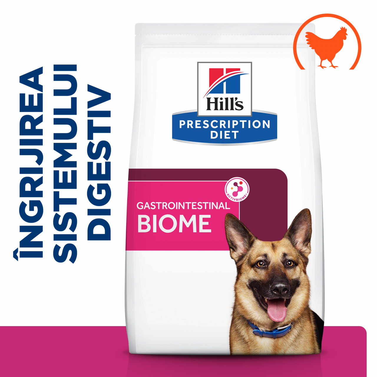 10 kg Hill's PD Canine Gastrointestinal Biome, hrană uscată dietă veterinară pentru câini cu probleme digestive [2]