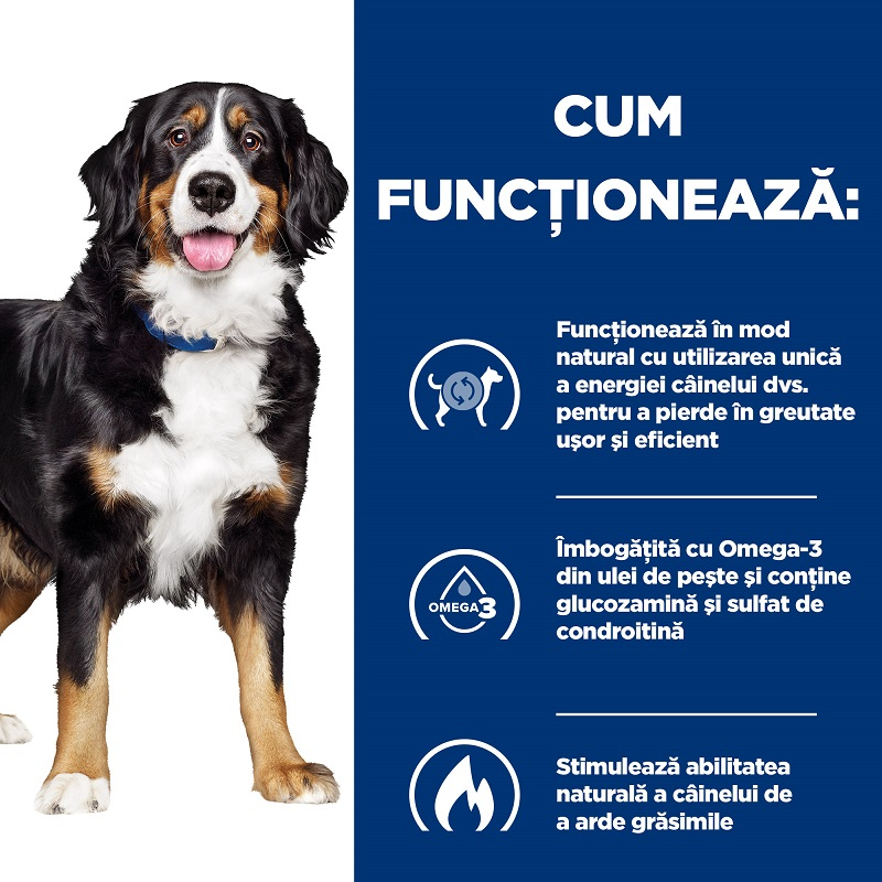 12kg Hill's PD Canine Metabolic Plus Mobility, hrană uscată dietă veterinară pentru câini cu probleme articulare [4]