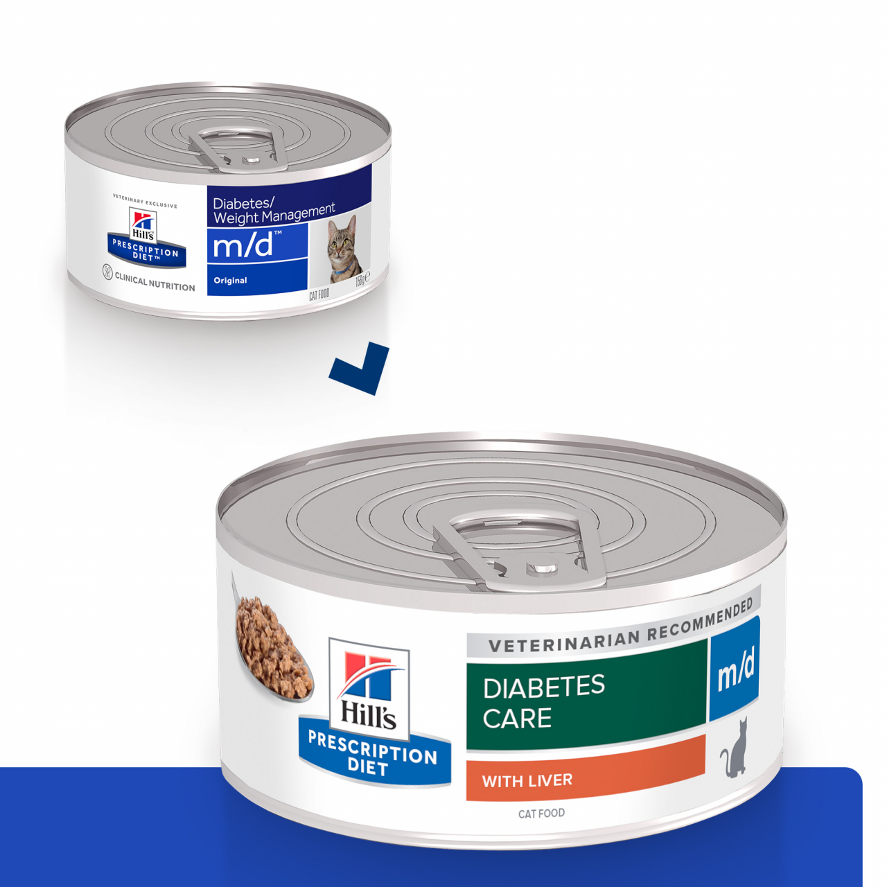 156g Hills PD Feline M/D, Hrana dieta pentru pisici cu diabet sau obezitate [10]