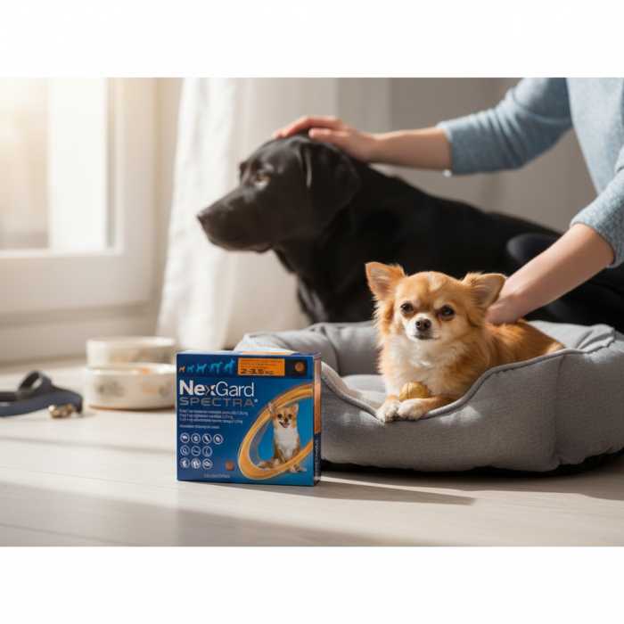 3 TABLETE Nexgard Spectra Dog XS (2-3.5kg) - preventie antiparazitara externă pentru câini [2]