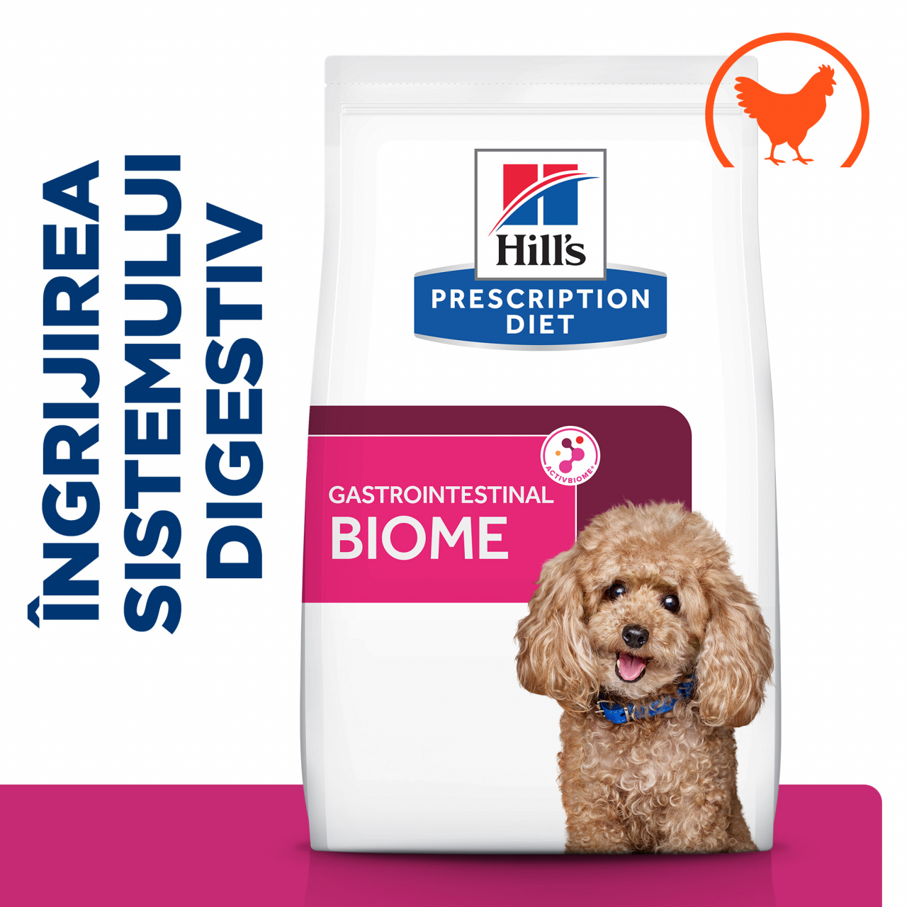 3kg Hill's PD Canine Gastrointestinal Biome Mini, hrană uscată dietă veterinară pentru câini cu probleme digestive [2]