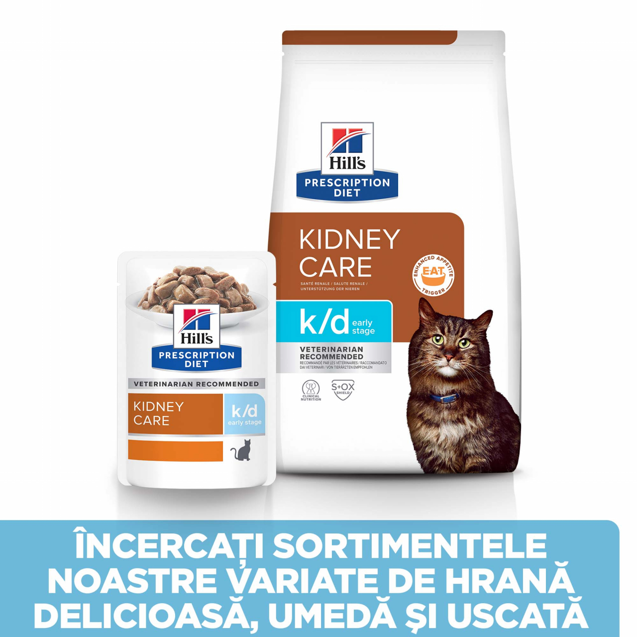 85g Hill's PD Feline K/D Early Stage Chicken (plic), hrană umedă pentru pisici cu probleme renale [5]