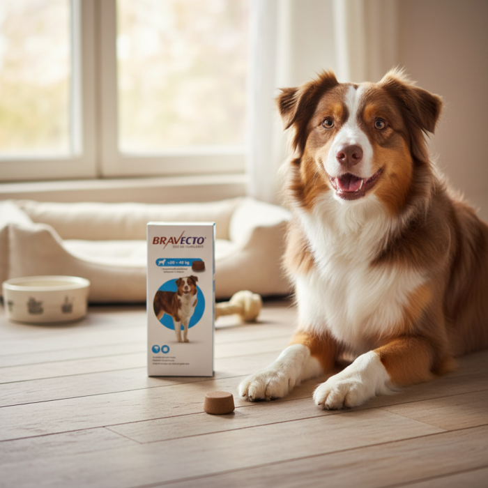 Bravecto 20 - 40 kg, serviciu veterinar deparazitare externă pentru câini cu greutatea  între 20-40 kg [3]
