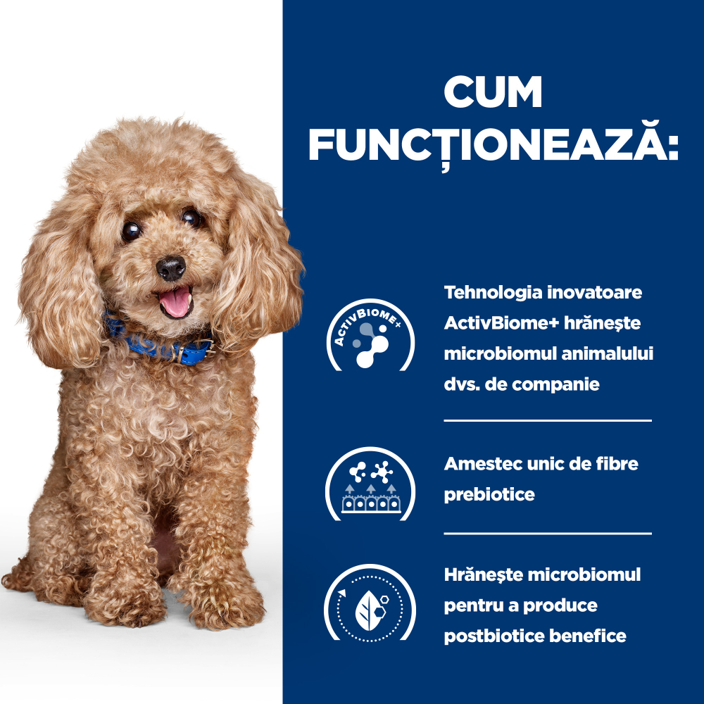 Hill's PD Canine Gastrointestinal Biome Mini 1 kg, hrană uscată dietă veterinară pentru câini cu probleme digestive [9]